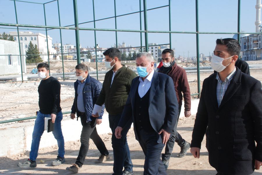 Başkan Şahin, Midyat Spor Kompleksi’ni Gezdi