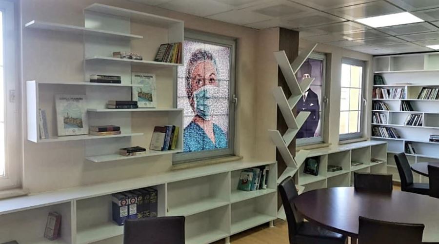 Midyat Devlet Hastanesi’nde kütüphane açıldı