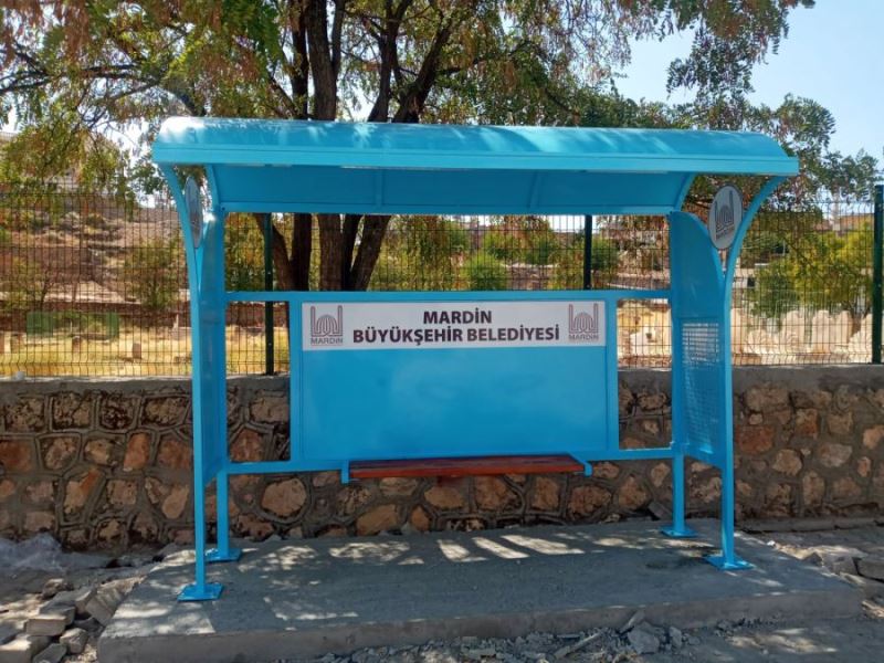 Kırsal mahallelere 35 durak montajı yapıldı