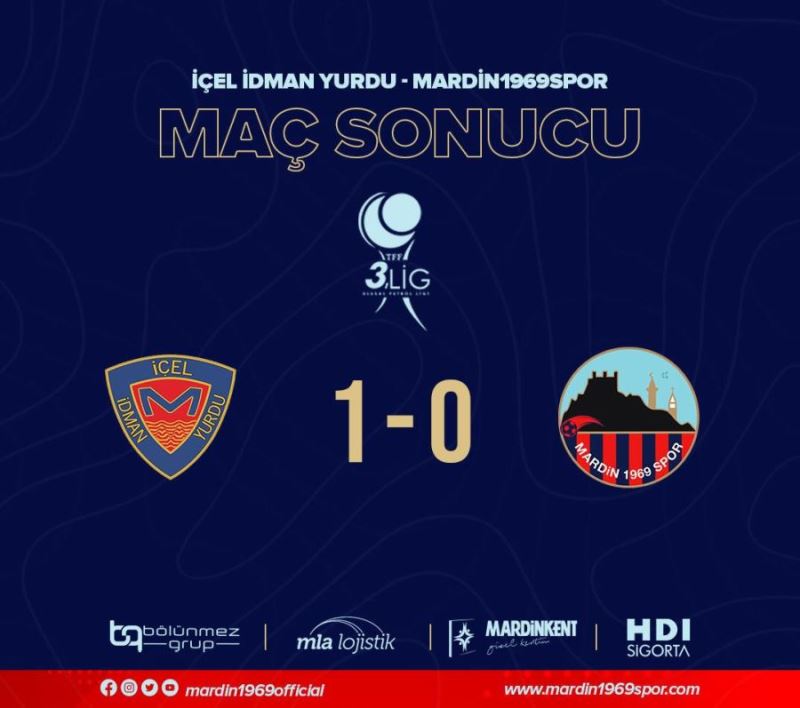 Mardin 1969 Spor Mersin deplasmanından eli boş döndü