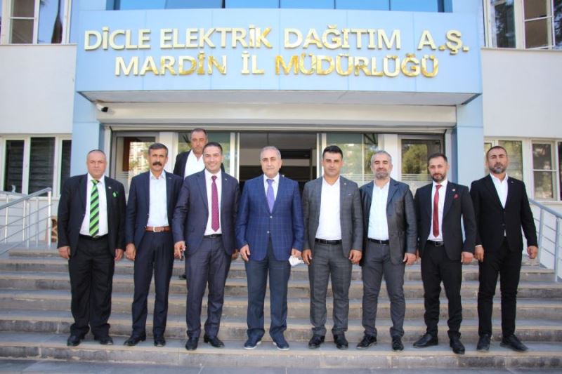 Mardinli muhtarlardan İl Müdürü Halil Homan’a destek ziyareti