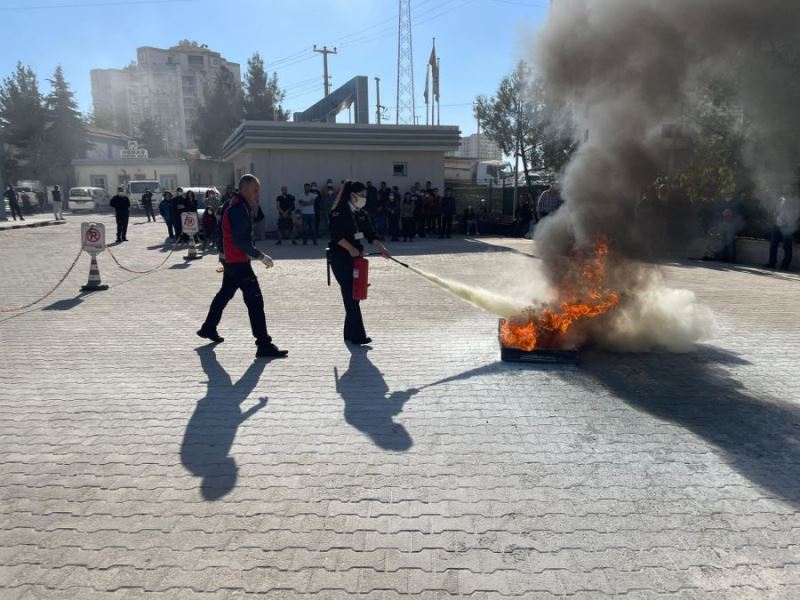 Afet tatbikatı yapıldı