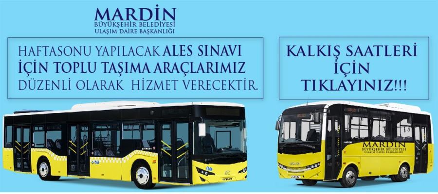 Toplu Ulaşım Araçları Hafta Sonu Düzenli Olarak Hizmet Verecek