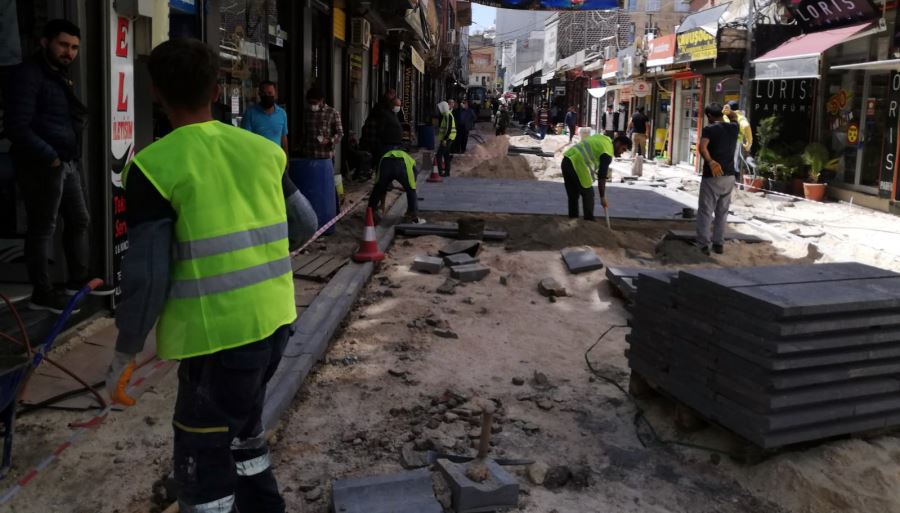 Tarihi Nusaybin kapalı çarşısında çalışmalar başladı