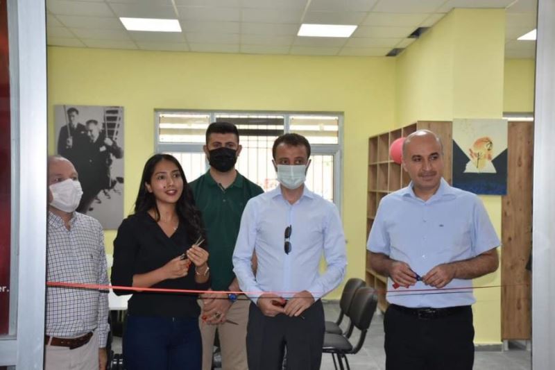 Kaymakam Aytemür kütüphane açılışına katıldı