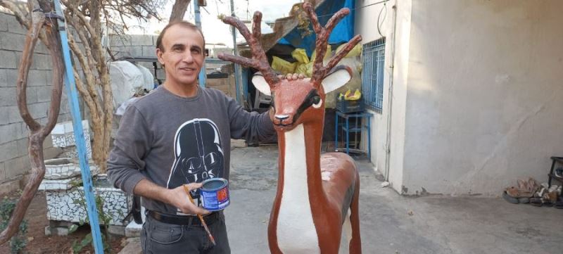 Suriyeli heykeltıraşın eserleri göz kamaştırıyor