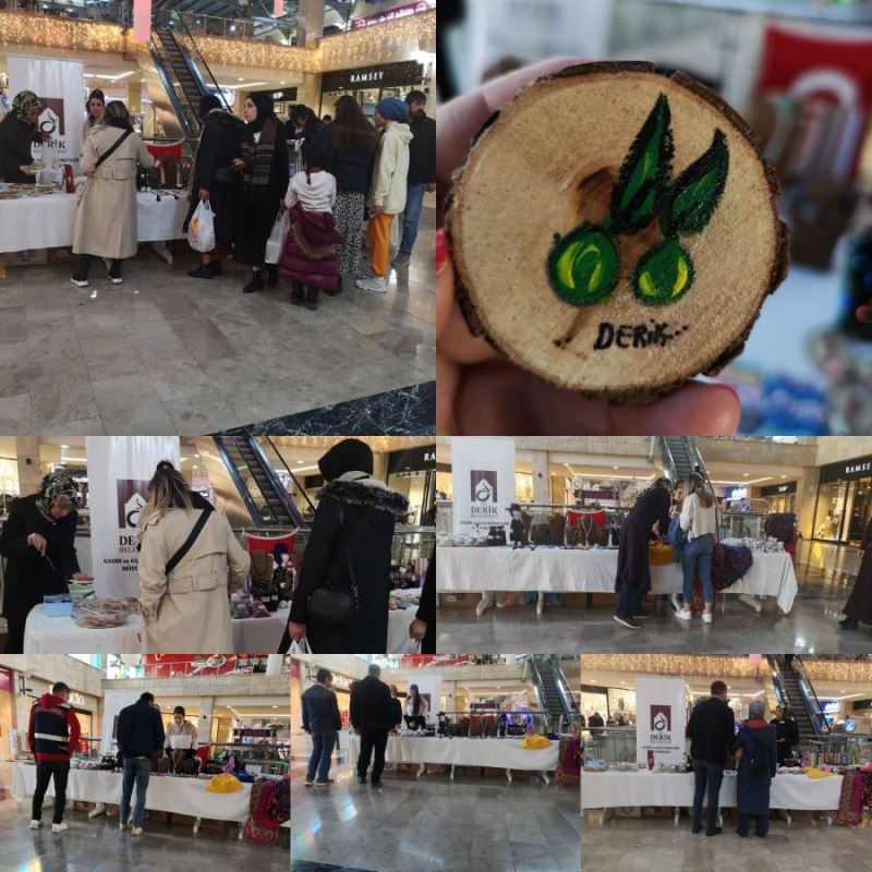 Belediye kursu gelen Derikli kadınlardan, ailelerine destek