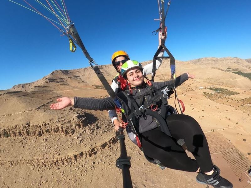 Derik yamaç paraşütünün gözde mekanı olma yolunda