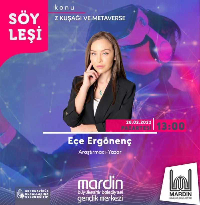 Yazar Ece Ergönenç, Gençlik Merkezi’nde Gençlerle Buluşacak