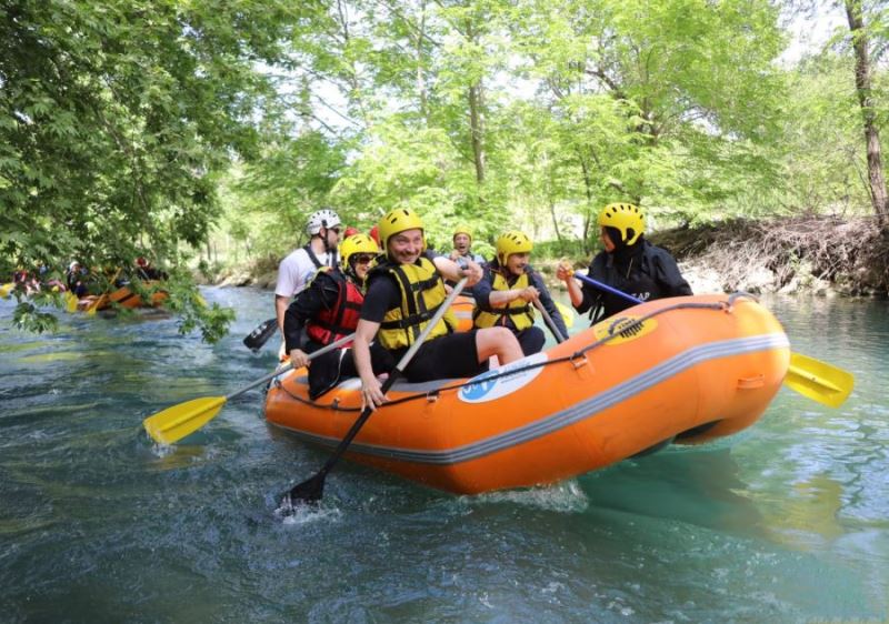 Nusaybin’de İlk Defa Rafting Yarışması Düzenlendi
