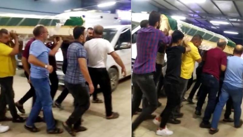 Yürek burkan görüntü: Ebru duvağıyla son yolculuğuna uğurlandı