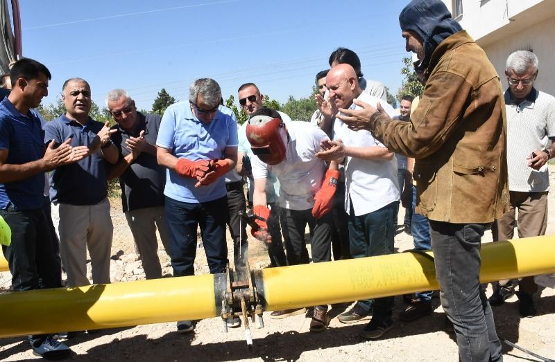 Nusaybin için  doğalgaz borusunda ilk kaynak yapıldı
