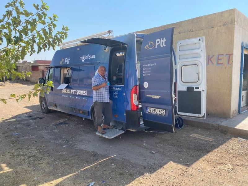 PTT Mobil Aracı köylerde hizmet vermeya başladı