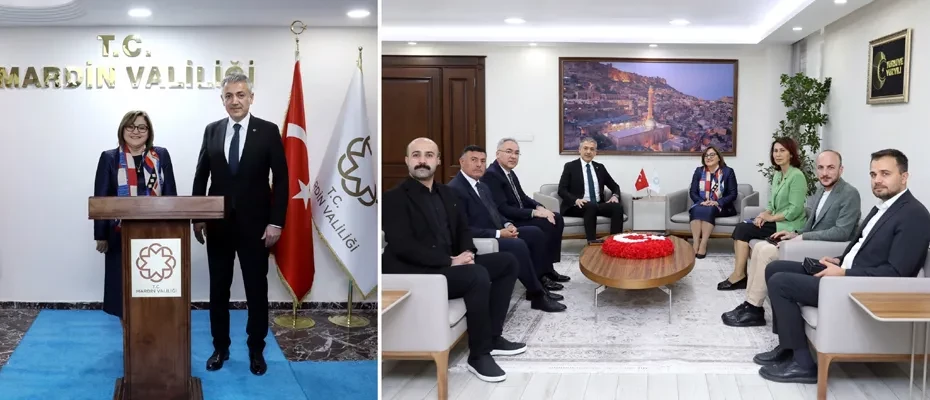 Gaziantep B.Bld Başkanı Şahin Vali Akkoyun’u ziyaret etti