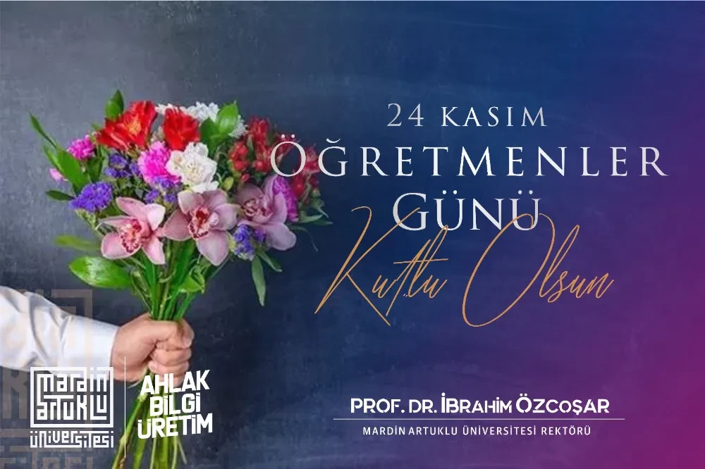 MAÜ Rektörü Prof. Dr. İbrahim Özcoşar Öğretmenler Günü Mesajı Yayımladı