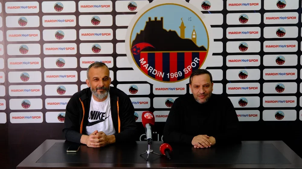Mardin 1969 Spor basın sözcüsü Gürgör ve teknik direktör Alkan basınla buluştu