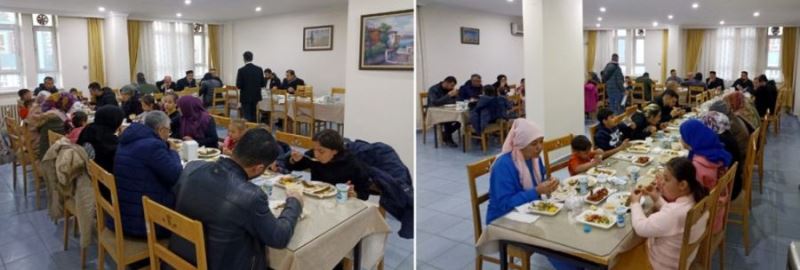 Hikmet Ustadan depremzedelere yemek ikramı