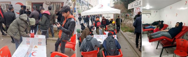Kızıltepeliler kan bağışı için sıraya girdi