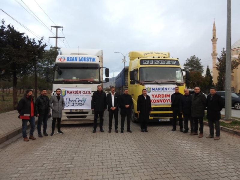 Mardin Organize Sanayi’den deprem bölgesine 15 milyonluk yardım