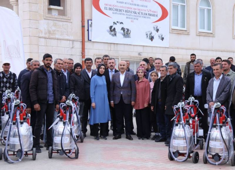 Yüzde 75 Hibe Desteği ile Süt Sağım Makinası Dağıtımı Devam Ediyor