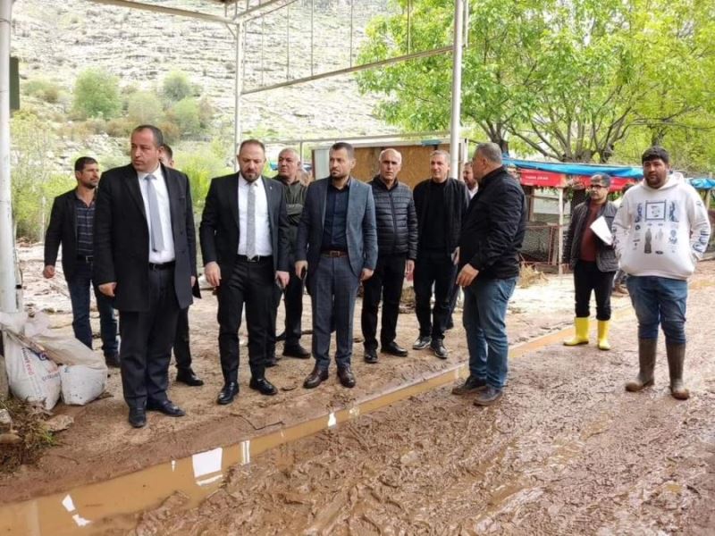 İl Başkanı Alma selin vurduğu Beyazsu esnafını ziyaret etti