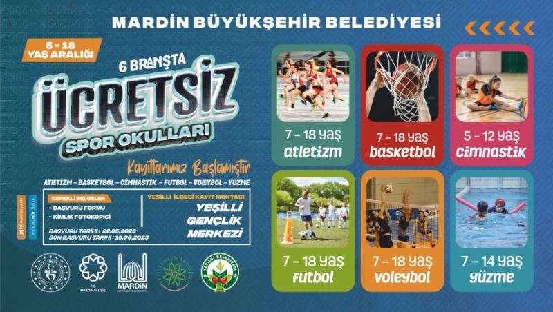 Ücretsiz Yaz Spor Okullarına Kayıtlar Devam Ediyor