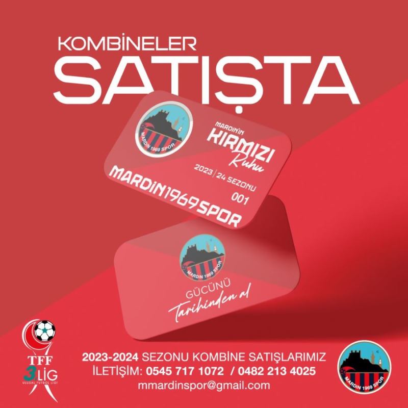 Mardin 1969 Spor kombine kartları satışta