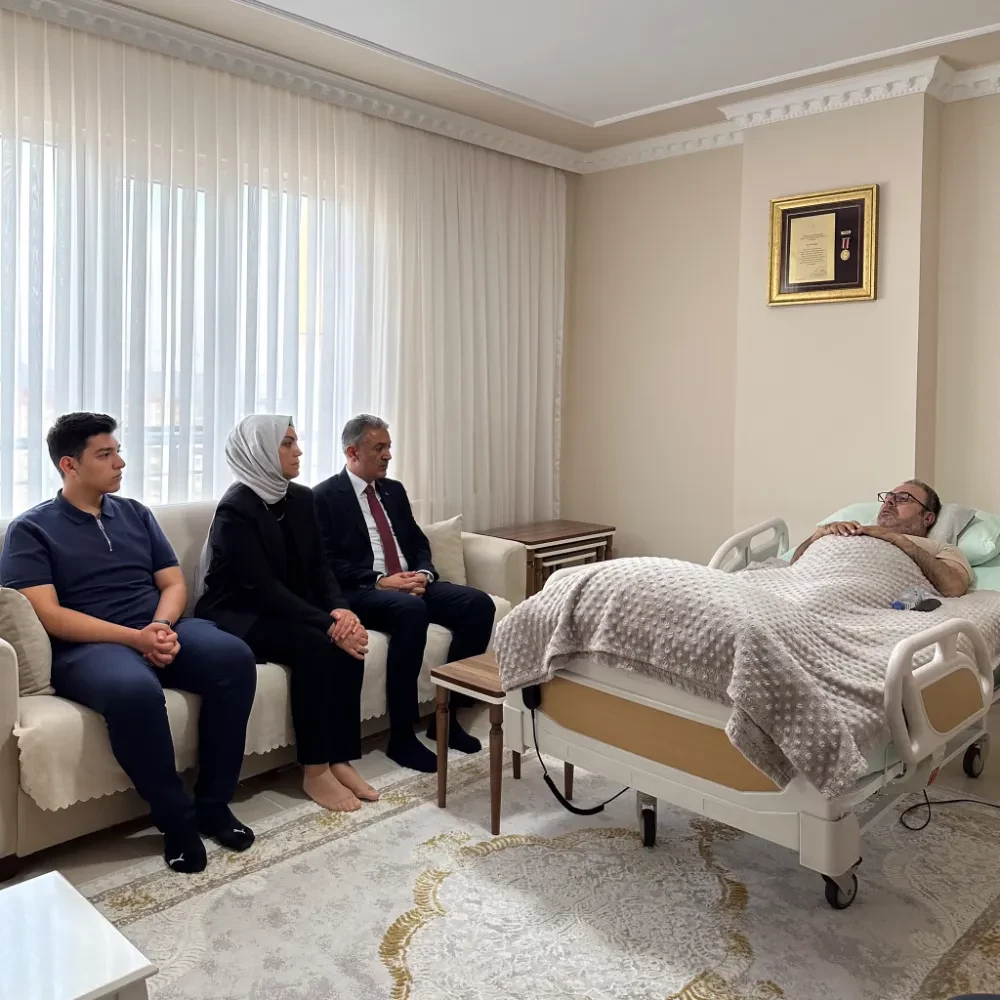 Vali Tuncay Akkoyun 15 Temmuz gazisi Algan2ı ziyaret etti