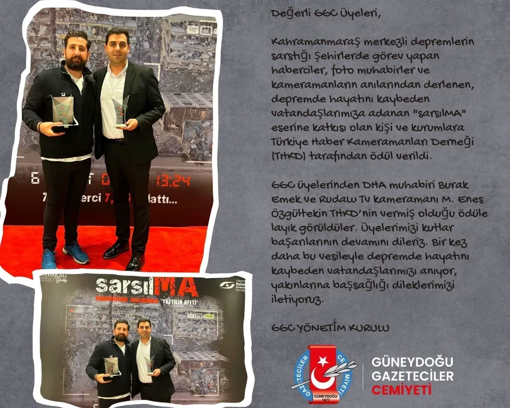 GGC gazetecilere ödül