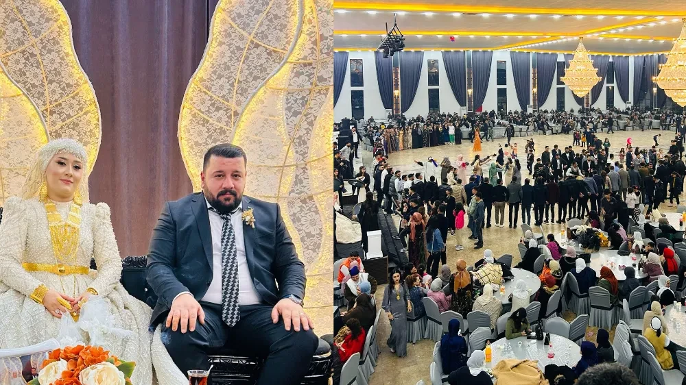 Dinler ve Atay ailelerinin mutlu günü