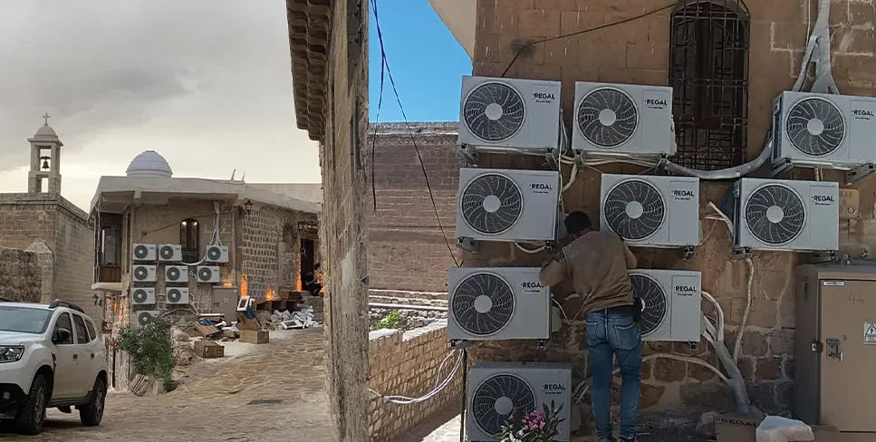 Kötü görüntü oluşturan klima motorları söküldü