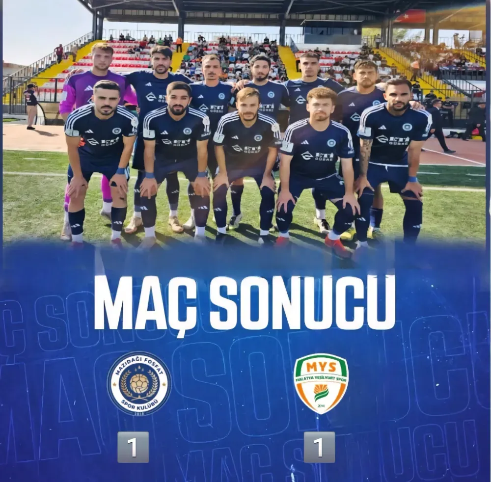 MAZIDAĞI FOSFATSPOR UZATMA DAKİKALARINDA 1 PUANI KURTARDI