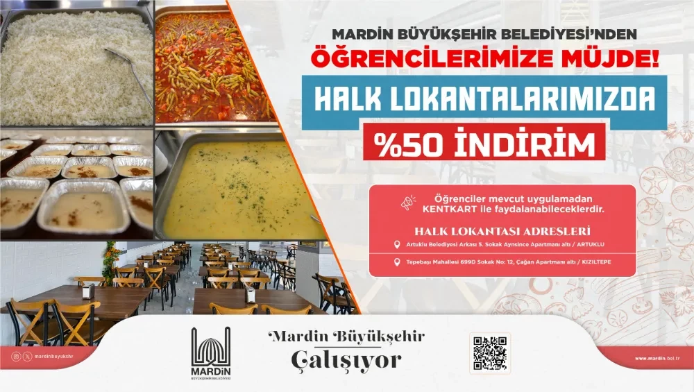 Mardin Büyükşehir Belediyesi’nden Öğrencilere Yemek Desteği