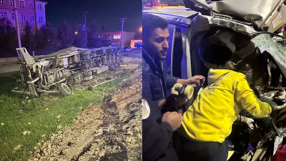 Kızıltepe’de trafik kazası: biri bebek, 6 yaralı